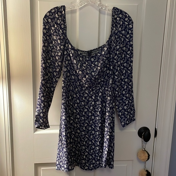 the dress is it blue or gold Reformation Blue Frankie Dress – Continuiti